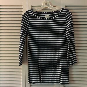 Navy and White striped shirt